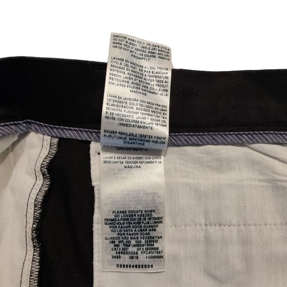 Docker Classic Fit Pleated Mens Pants Black - Picture 8 of 11